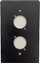 Bild von AZ D-SERIE 2.1 sw | Abdeckplatte Single-/1-Gang mit 2x Ausschnitt D-Serie für Panel AZ, schwarz