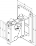 Bild von Bracket 24471 bl | bewegliche Wandhalterung 24471 für iFlex6/8/10/CX41, schwarz