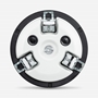 Bild von MCR4ENB | EN54-24 Einbaulautsprecher randlos 4" mit 6 Watt | 100V, schwarz
